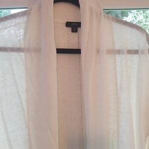 Long gauze knit cardigan. Gorgeous linen color